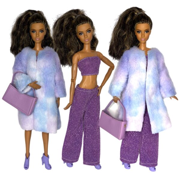 Eledoll Clothes Fashion Pack for 12 inch Fashion Doll LAVENDER MAGIC Set D2 - Image 2