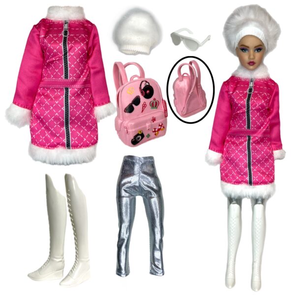 Eledoll Clothes Fashion Pack for 12 inch Fashion Doll Winter Coat Set