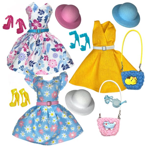 Eledoll Clothes Fashion Pack For 12” Fashion Doll POLLY Set - Image 2