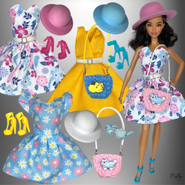 Eledoll Clothes Fashion Pack For 12” Fashion Doll POLLY Set