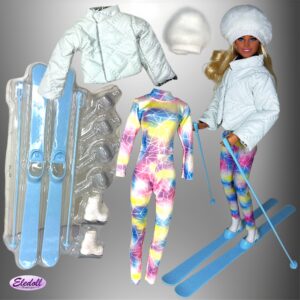 VAIL RESORT SKI DIVA 11.5" Fashion Doll Ski OUTFIT & ACCESSORIES Set