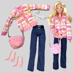 Eledoll Clothes Fashion Pack for 12 inch Doll ALPINE SWEETHEART Set w Jeans